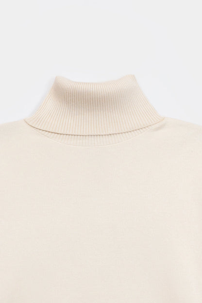 Sweater With Leopard Print Cuffs and Pocket - Cougar Clothing