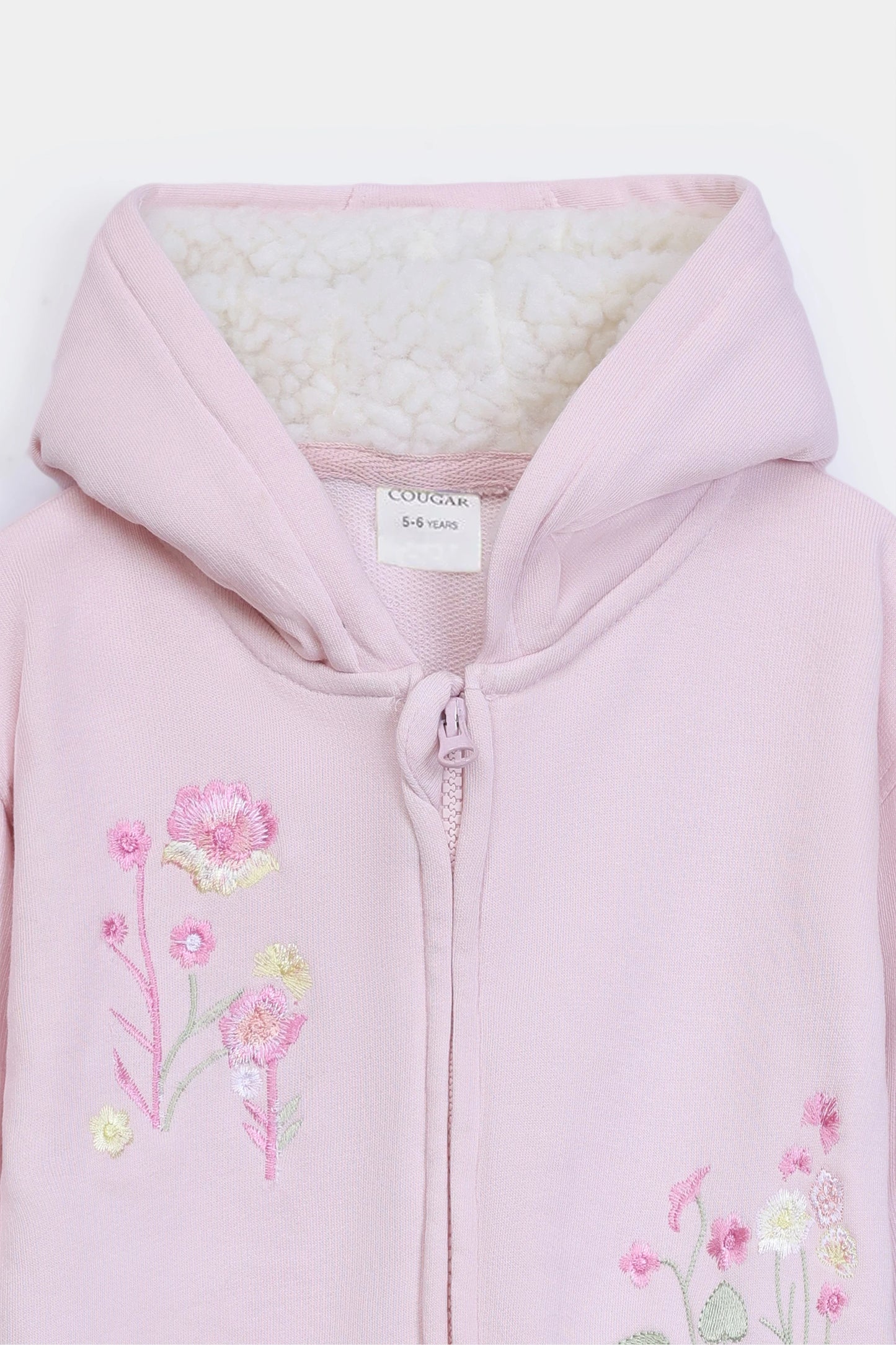 Embroidered Zipper Hoodie