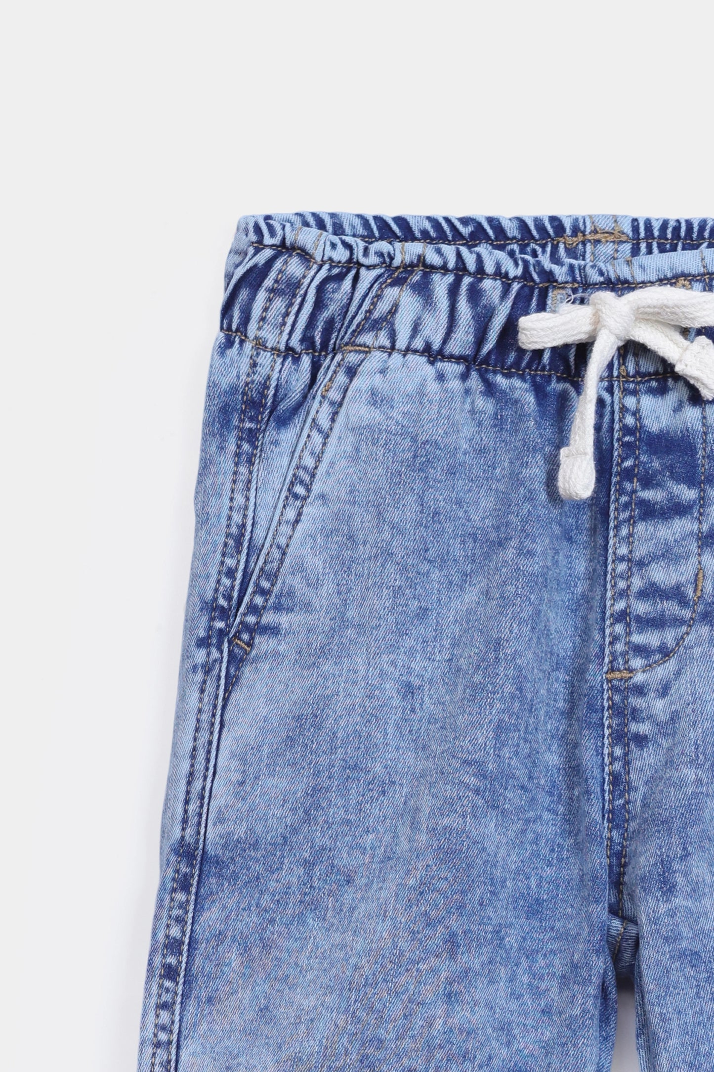 Drawstring Panel Jeans - Cougar Clothing