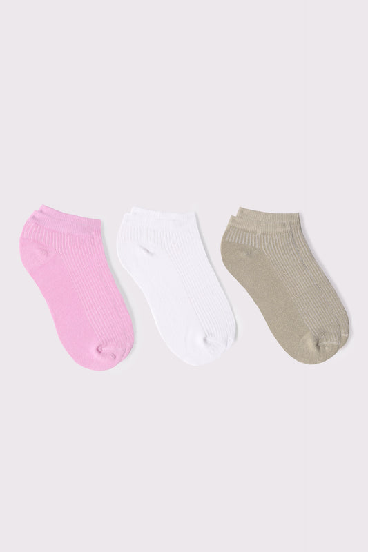 Pack of 3 No Show Socks - Cougar Clothing