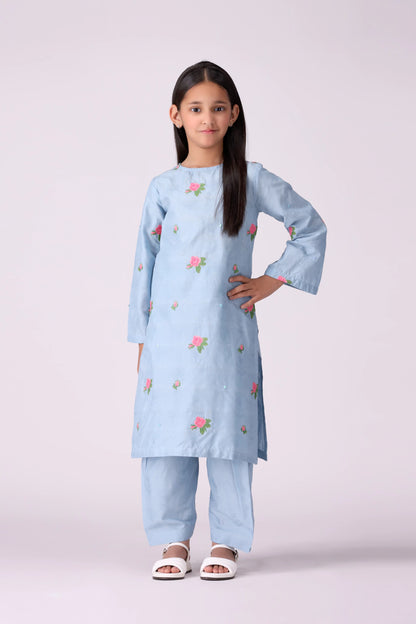 2 Piece- Embroidered Jacquard Lawn Suit - Cougar Clothing