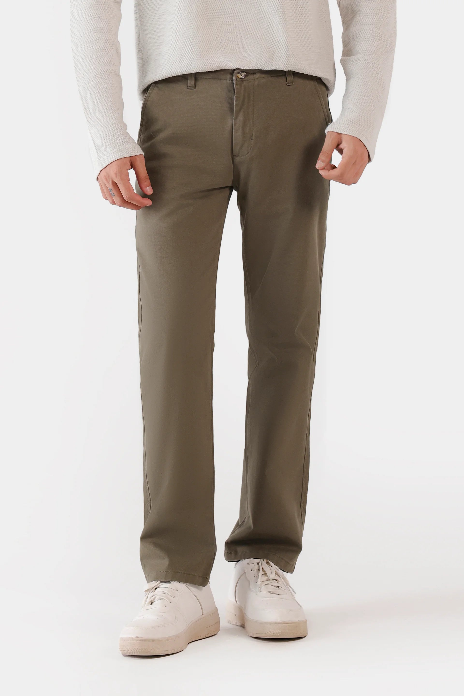 Basic Twill Chino Pants - Cougar Clothing