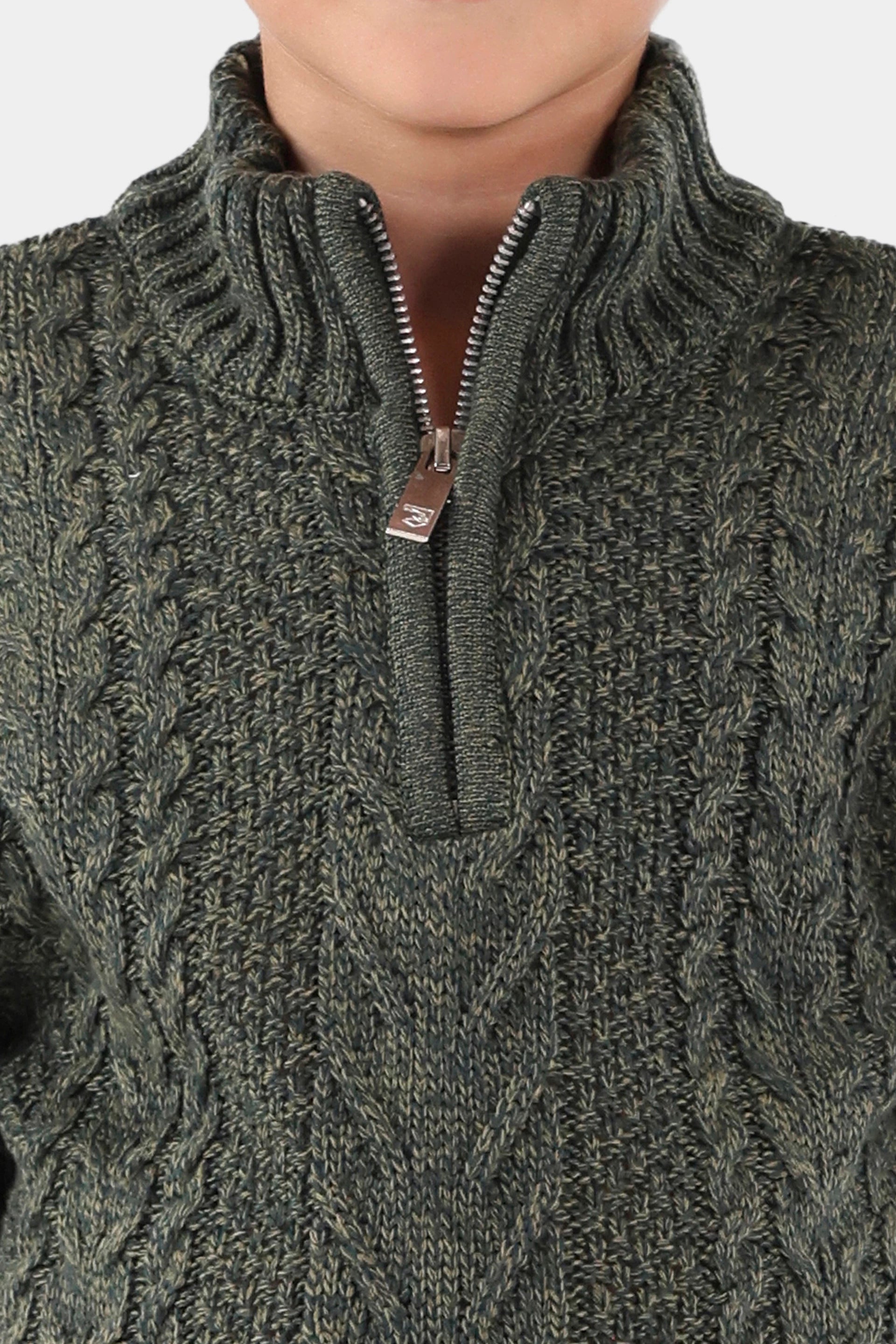 Quarter Zip Sweater - Cougar Clothing