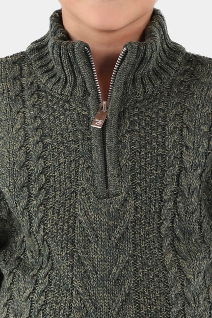 Quarter Zip Sweater - Cougar Clothing