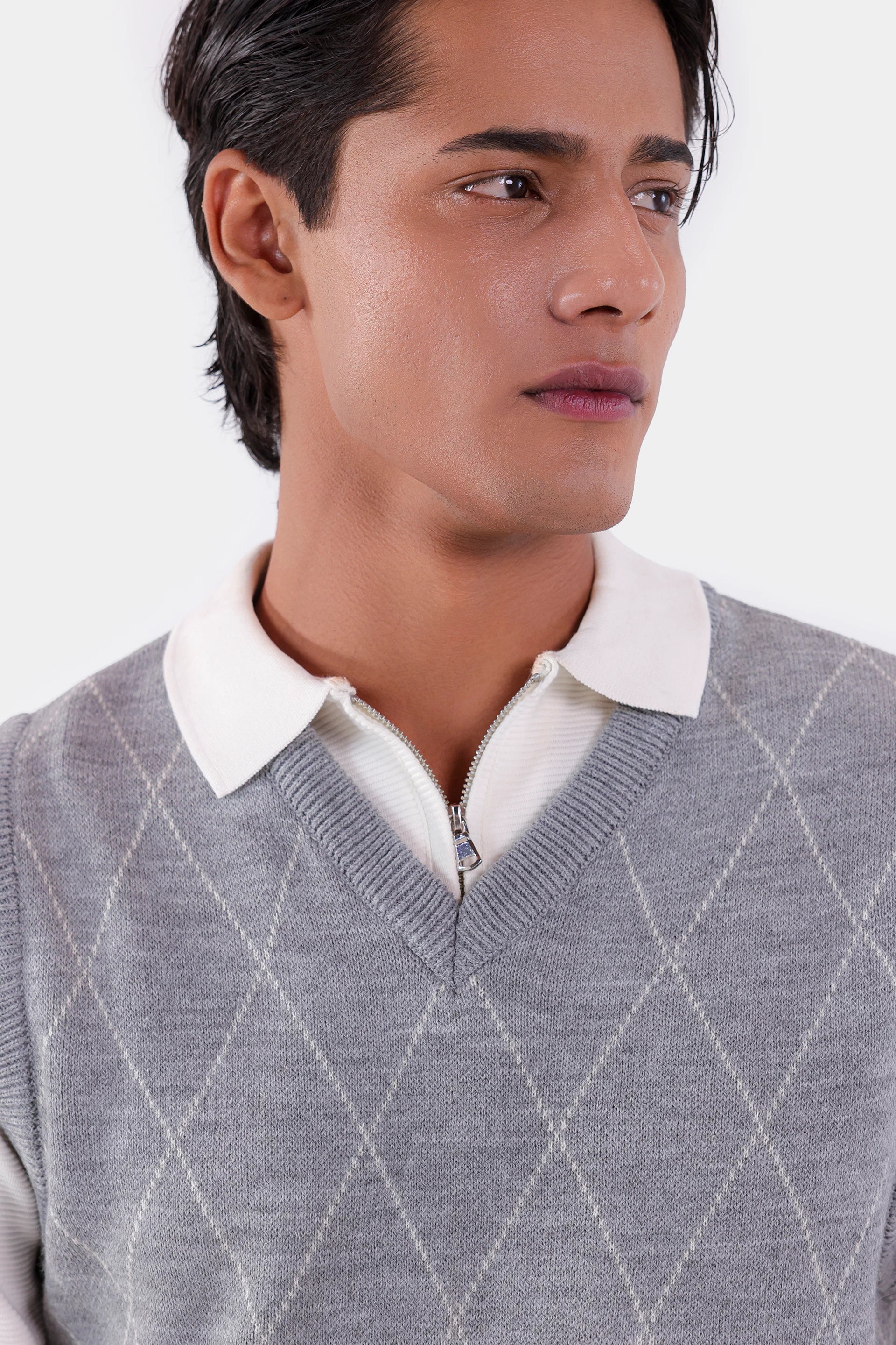 Patterned Sweater Vest - Cougar Clothing