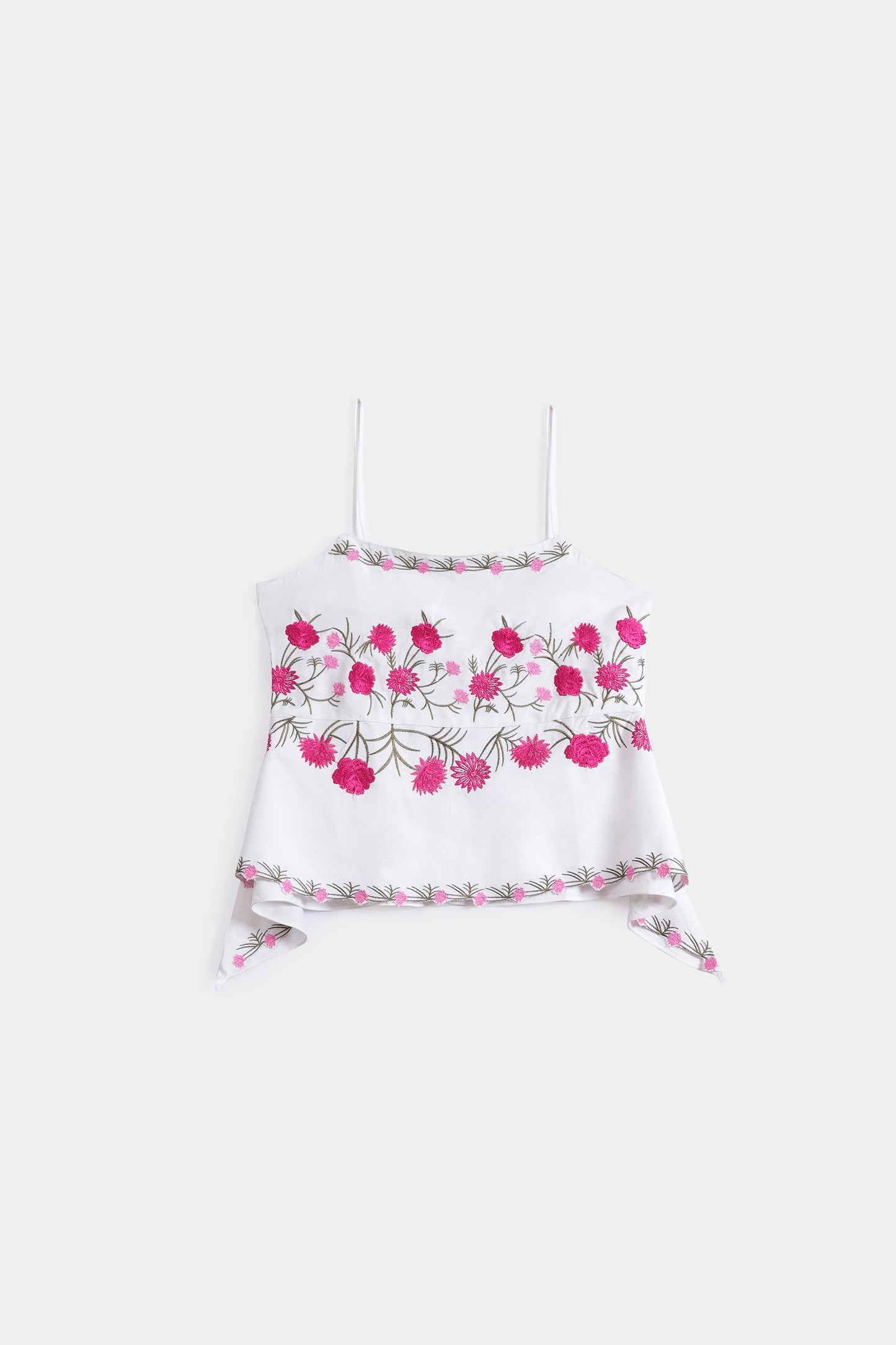 Embroidered Strappy Peplum - Cougar Clothing
