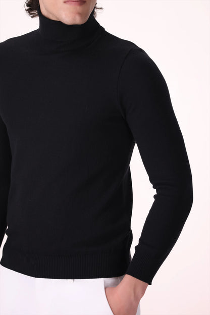 Extra Fine Roll Neck Sweater - Cougar Clothing