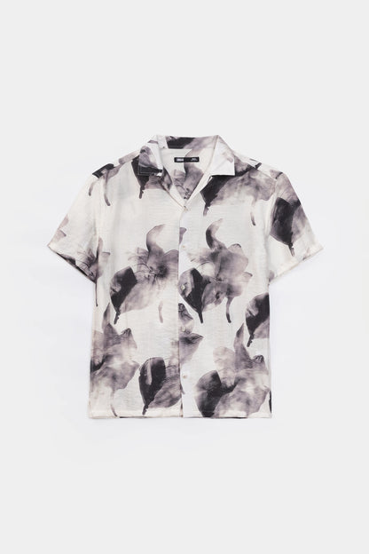 Relaxed Abstract Print Shirt - Cougar Clothing