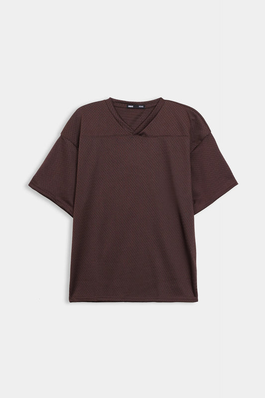 Jacquard Mesh T-Shirt - Cougar Clothing