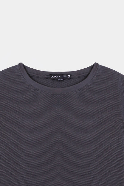 Popcorn Knit T-Shirt - Cougar Clothing