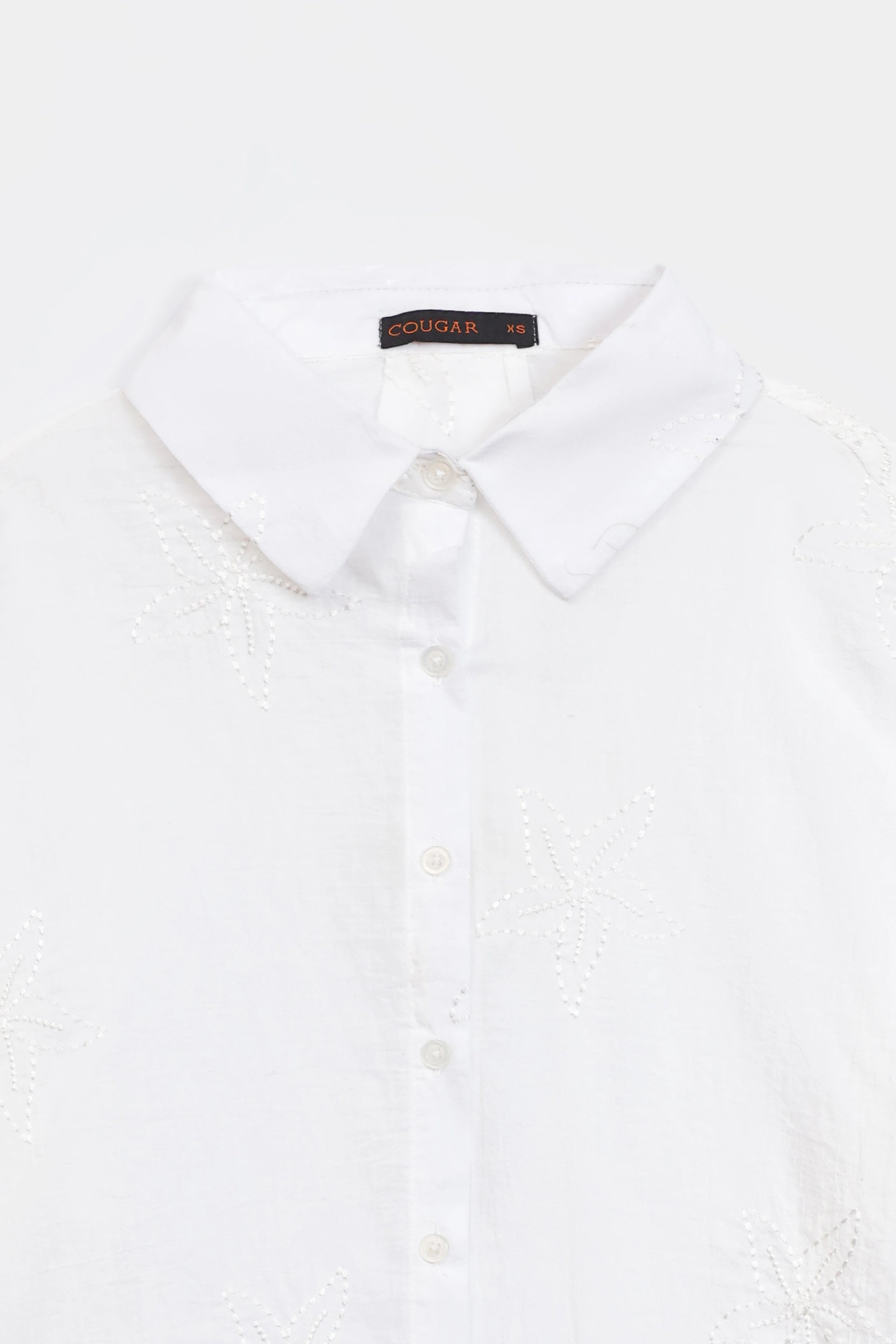 Tonal Embroidered Shirt - Cougar Clothing