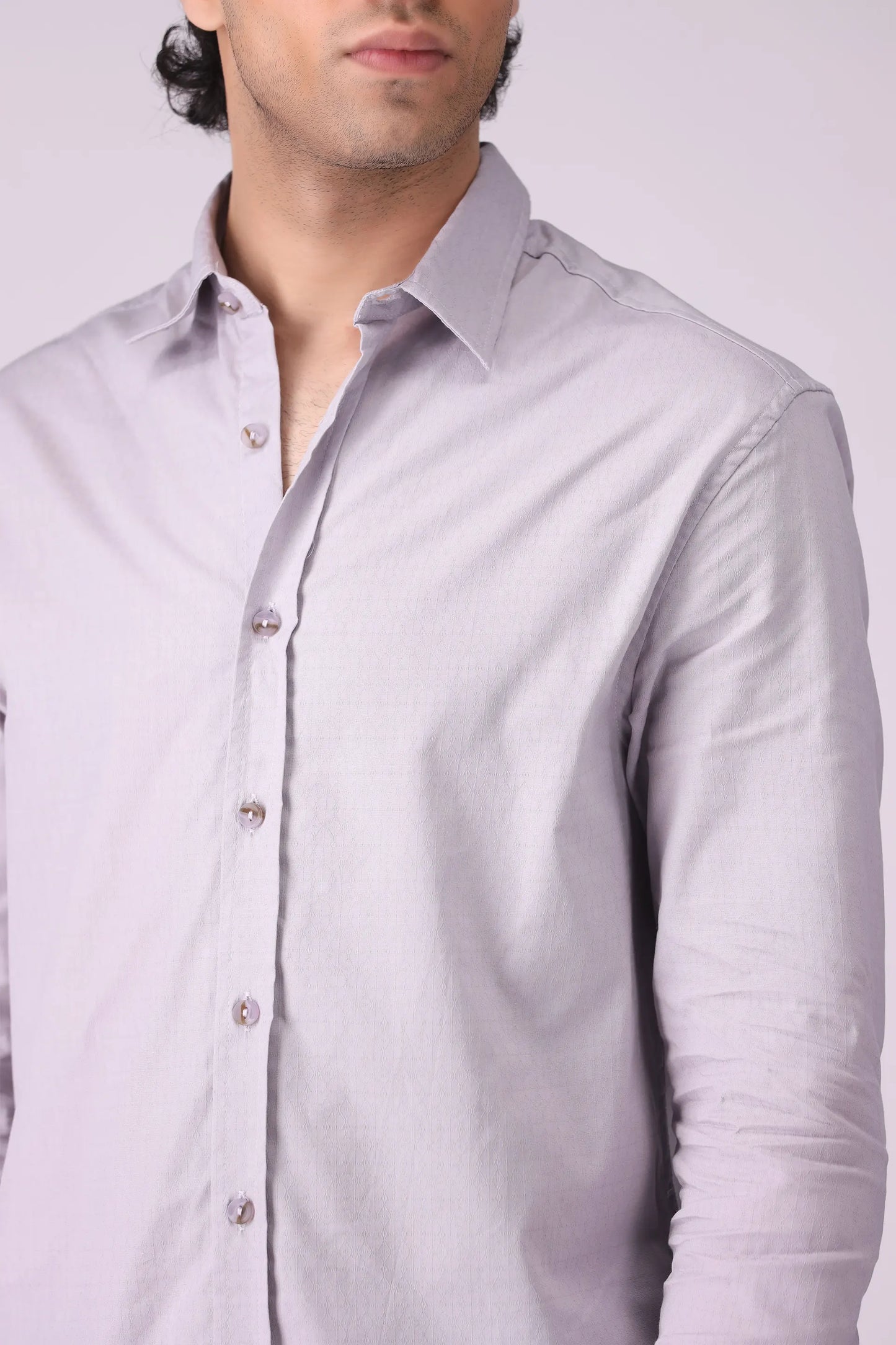 Regular Fit Textured Shirt - Cougar Clothing