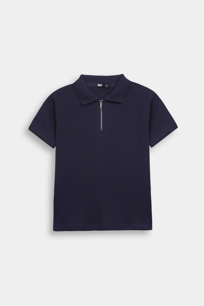 Quarter Zip Polo - Cougar Clothing