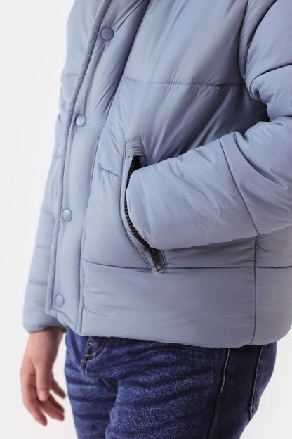 Hooded Quilted Jacket - Cougar Clothing