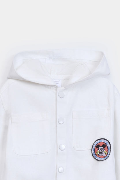 Hooded Button-Down