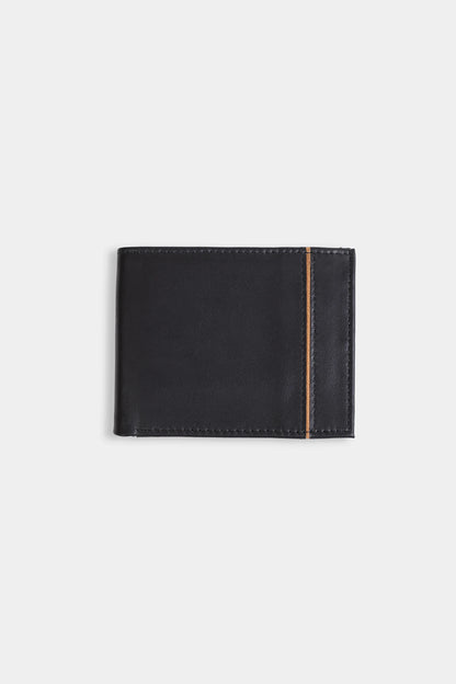 Contrast Striped Leather Wallet - Cougar Clothing
