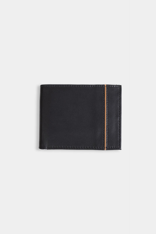 Contrast Striped Leather Wallet - Cougar Clothing