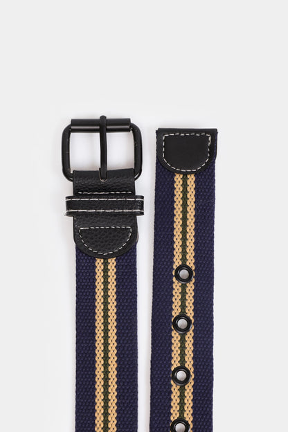 Double Striped Canvas Belt - Cougar Clothing