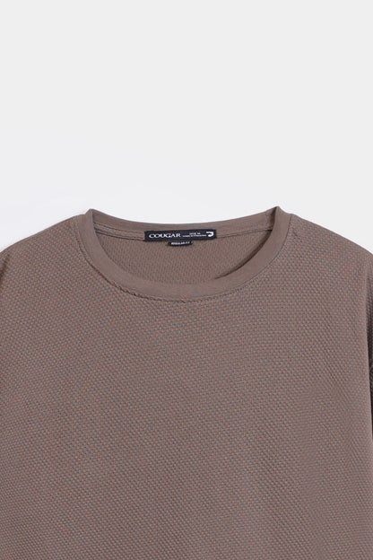 Popcorn Knit T-Shirt - Cougar Clothing