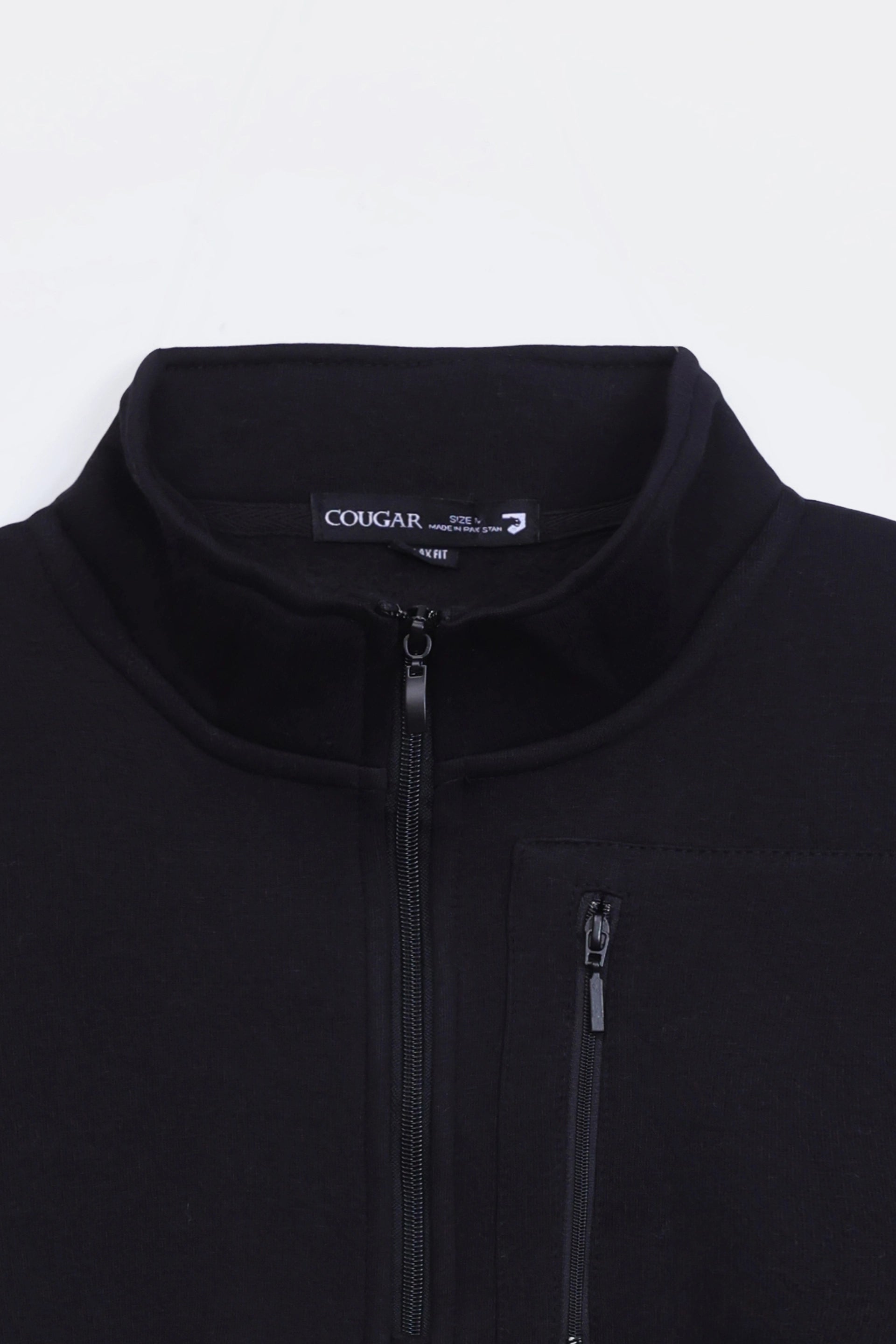 Quarter-Zip Panel Sweatshirt - Cougar Clothing