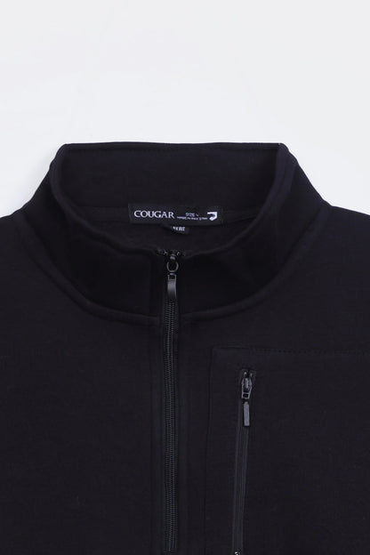 Quarter-Zip Panel Sweatshirt - Cougar Clothing