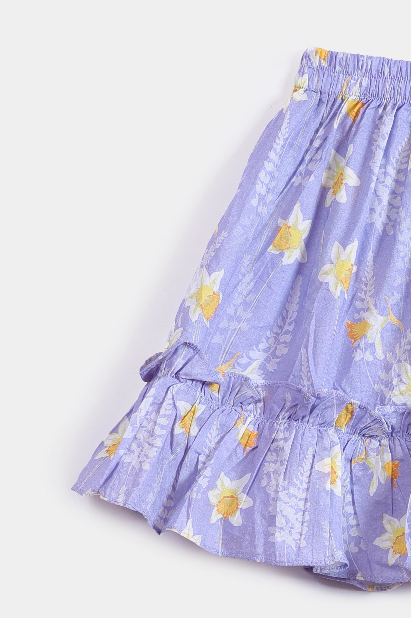 Frilled Printed Shorts - Cougar Clothing