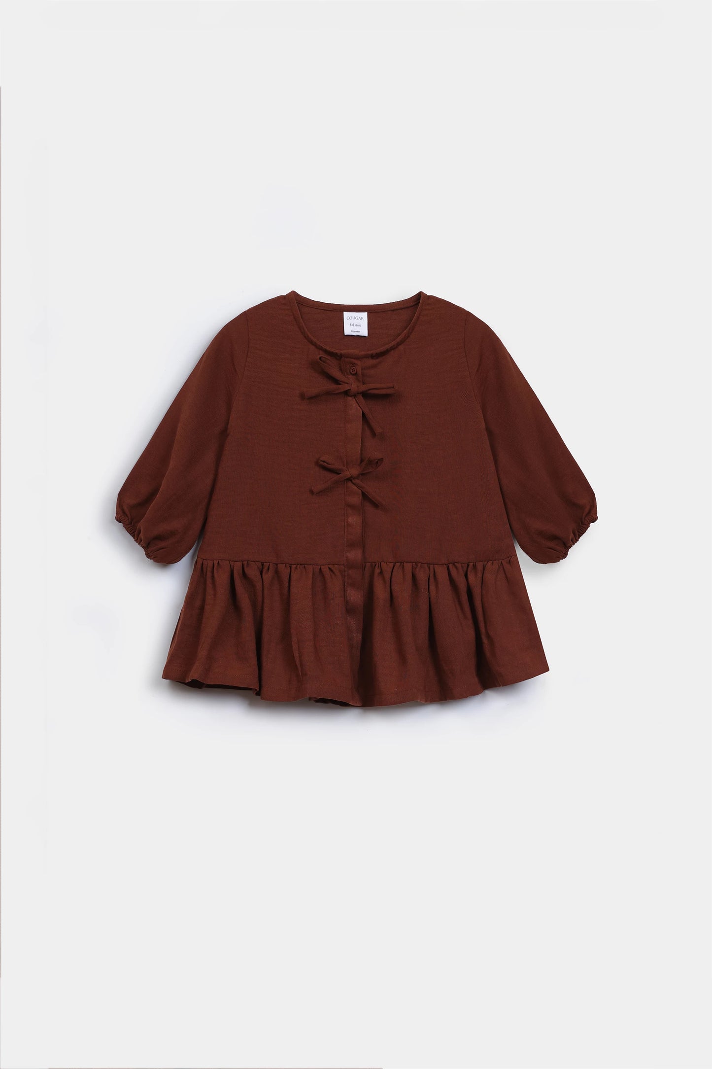 Irish Cotton Top With Bows - Cougar Clothing