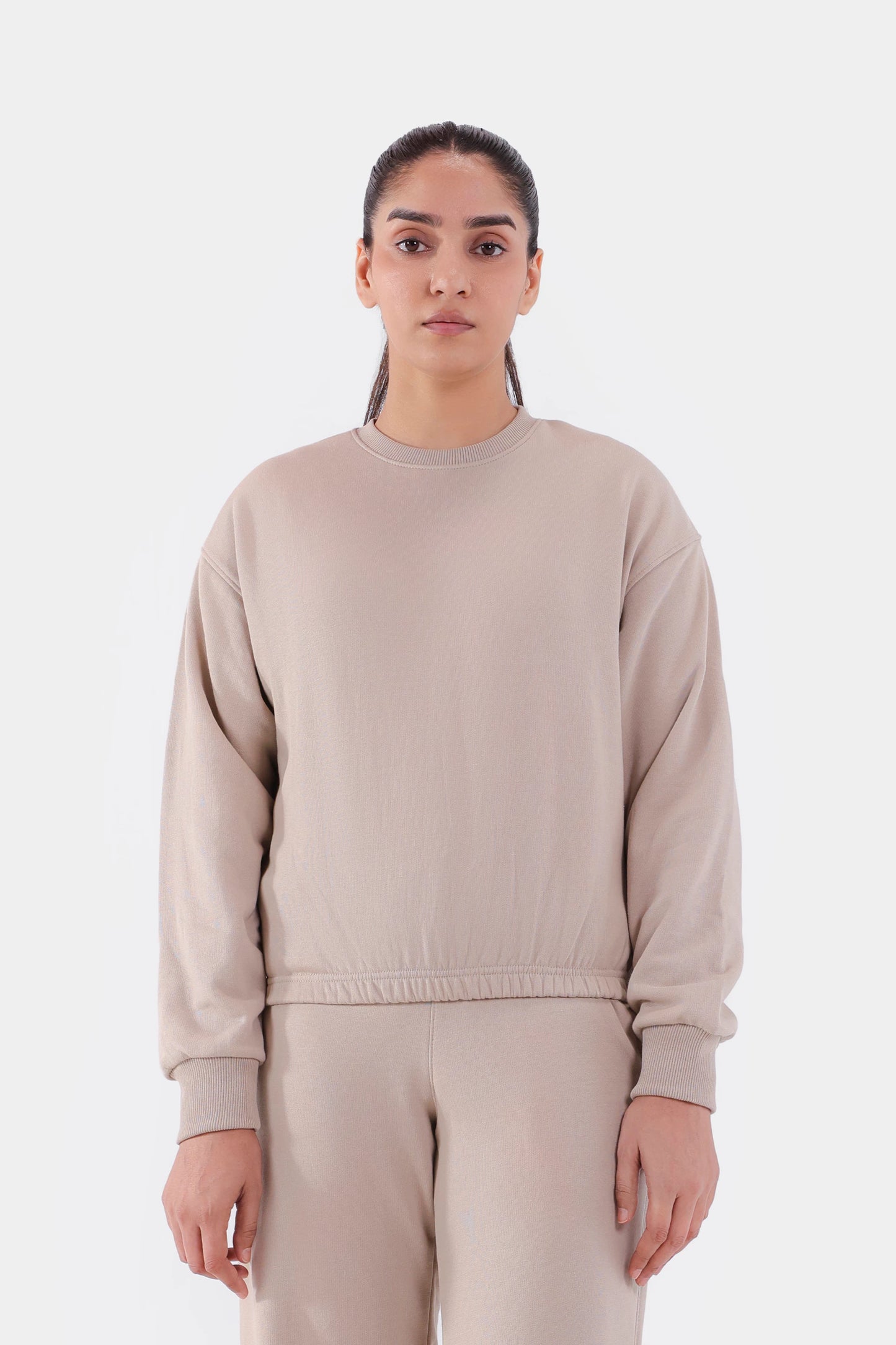 Cinched Waist Sweatshirt - Cougar Clothing