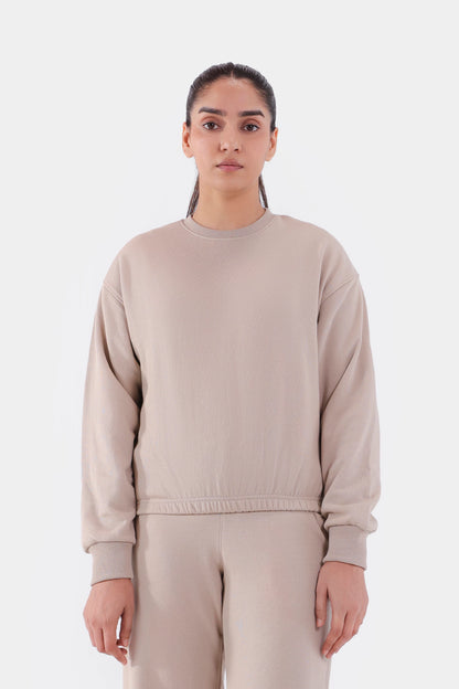 Cinched Waist Sweatshirt - Cougar Clothing