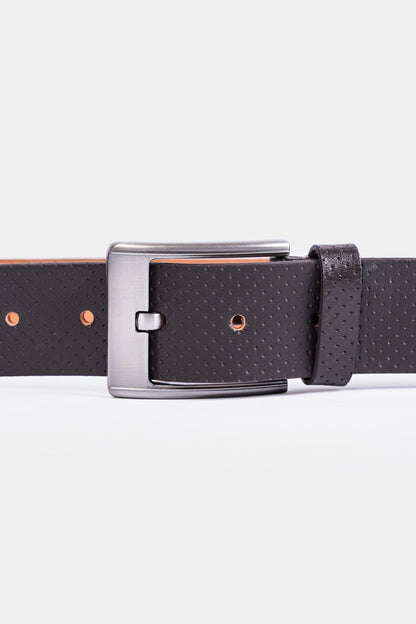 Textured Leather Belt - Cougar Clothing