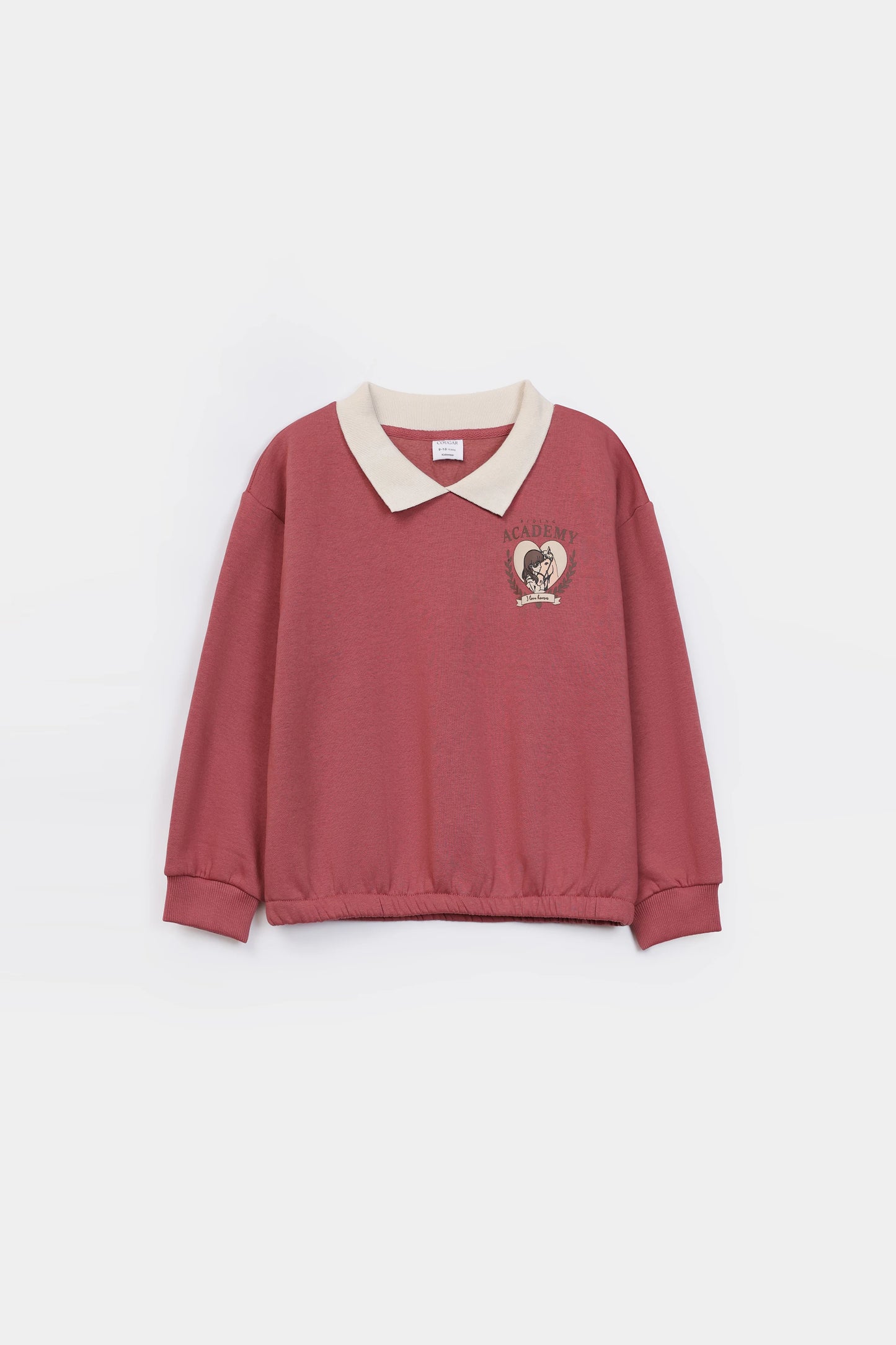 Contrast Collared Sweatshirt - Cougar Clothing