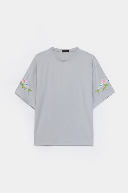 Oversized Embroidered T-Shirt - Cougar Clothing