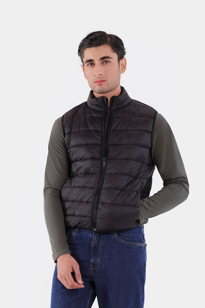 Mock Neck Quilted Gilet - Cougar Clothing