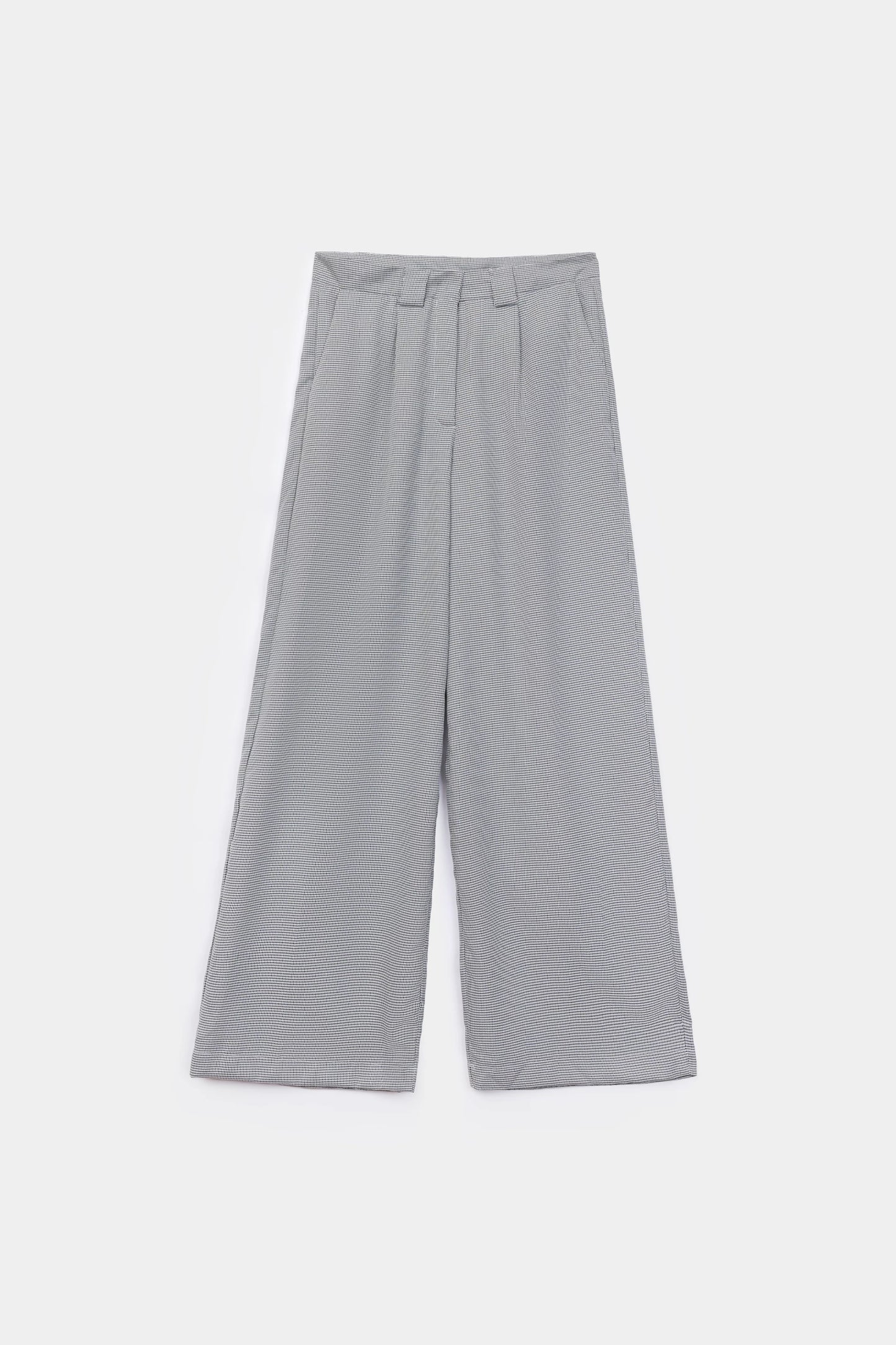 Wool-Mix Houndstooth Trousers - Cougar Clothing