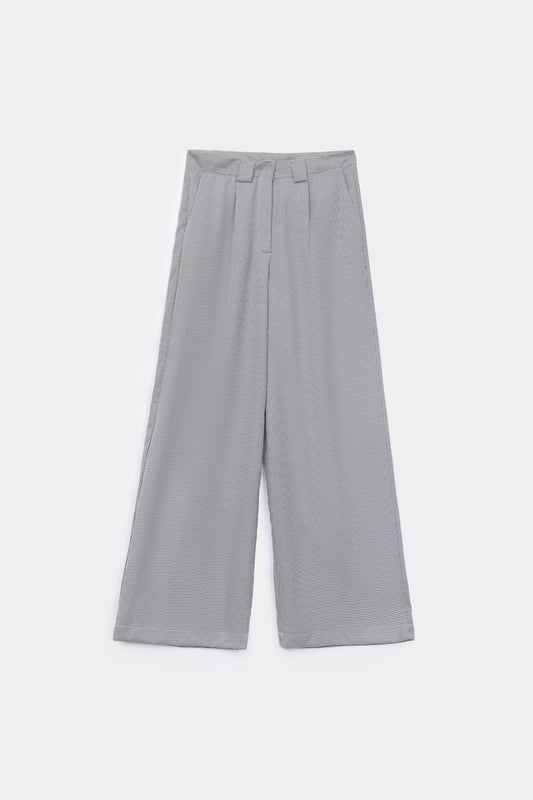 Wool-Mix Houndstooth Trousers - Cougar Clothing