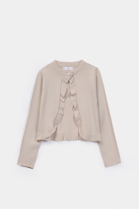 Frilled Cardigan - Cougar Clothing