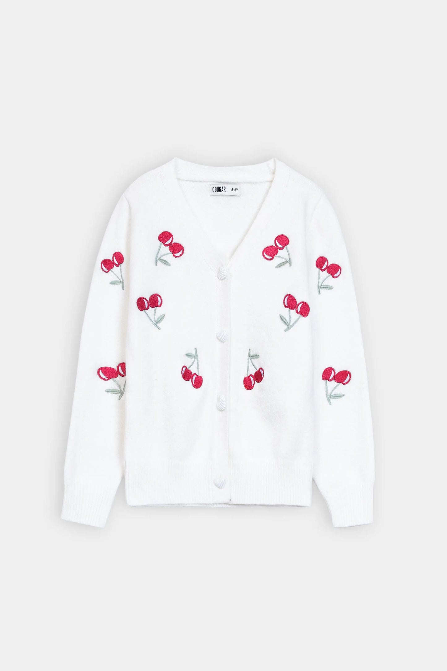 Cherry Pattern Cardigan - Cougar Clothing