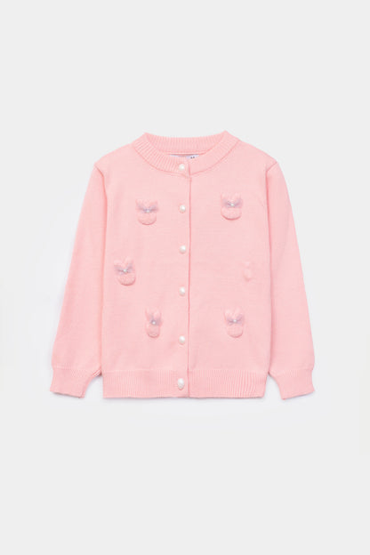 Fluffy-Bows Cardigan - Cougar Clothing