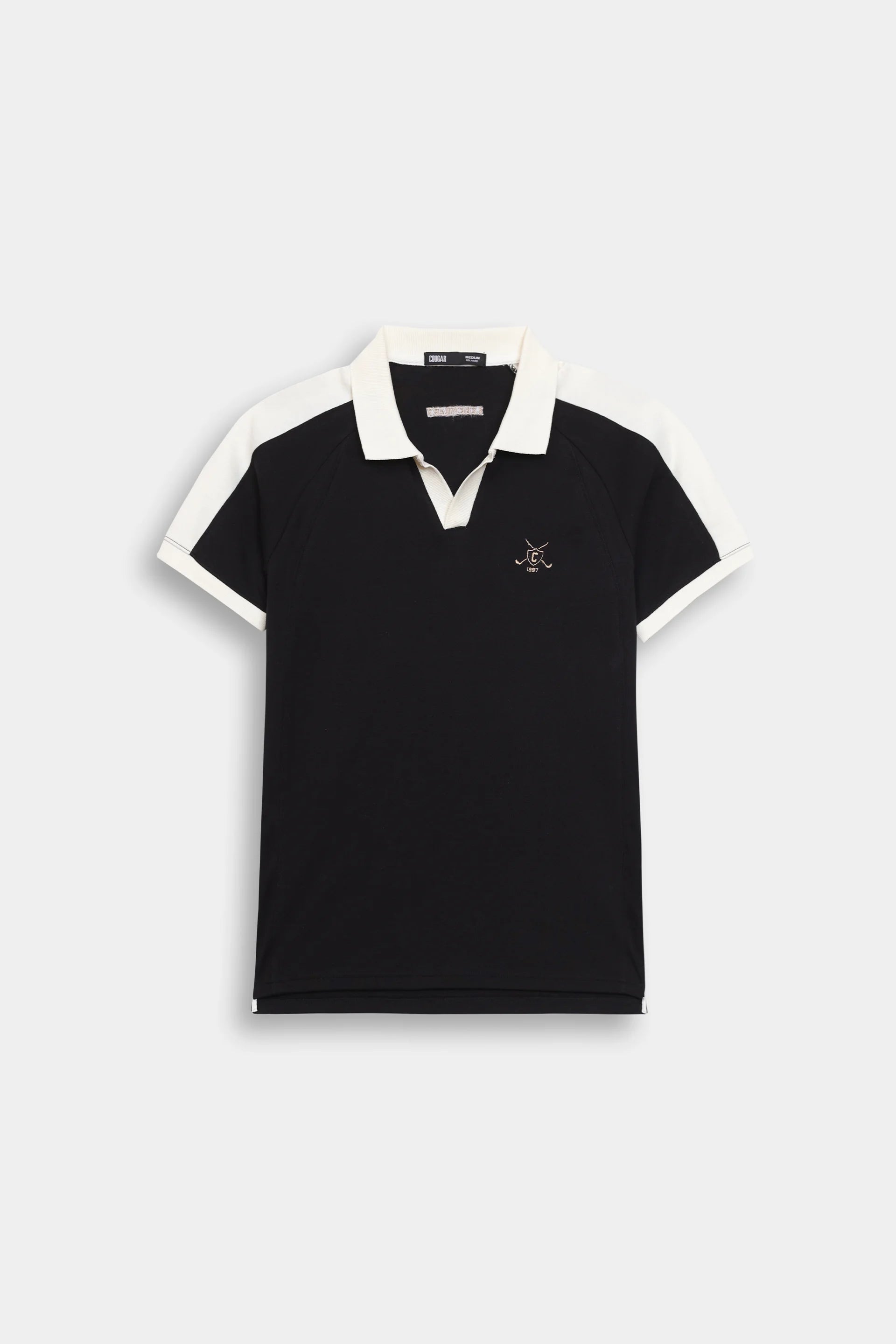 Contrast Johnny Collar Polo - Cougar Clothing