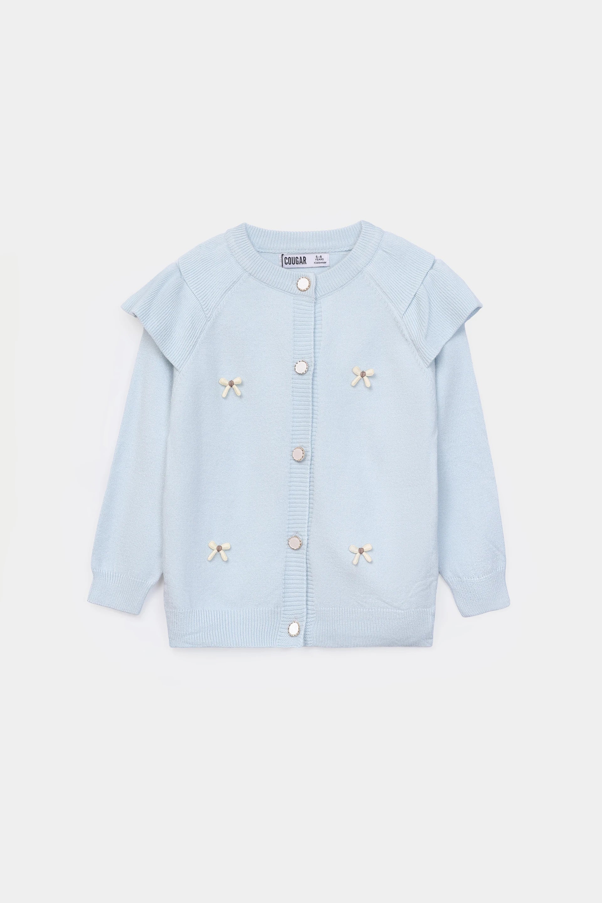 Bow-Detailed Cardigan - Cougar Clothing