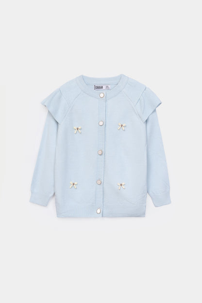 Bow-Detailed Cardigan - Cougar Clothing