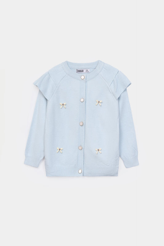 Bow-Detailed Cardigan - Cougar Clothing