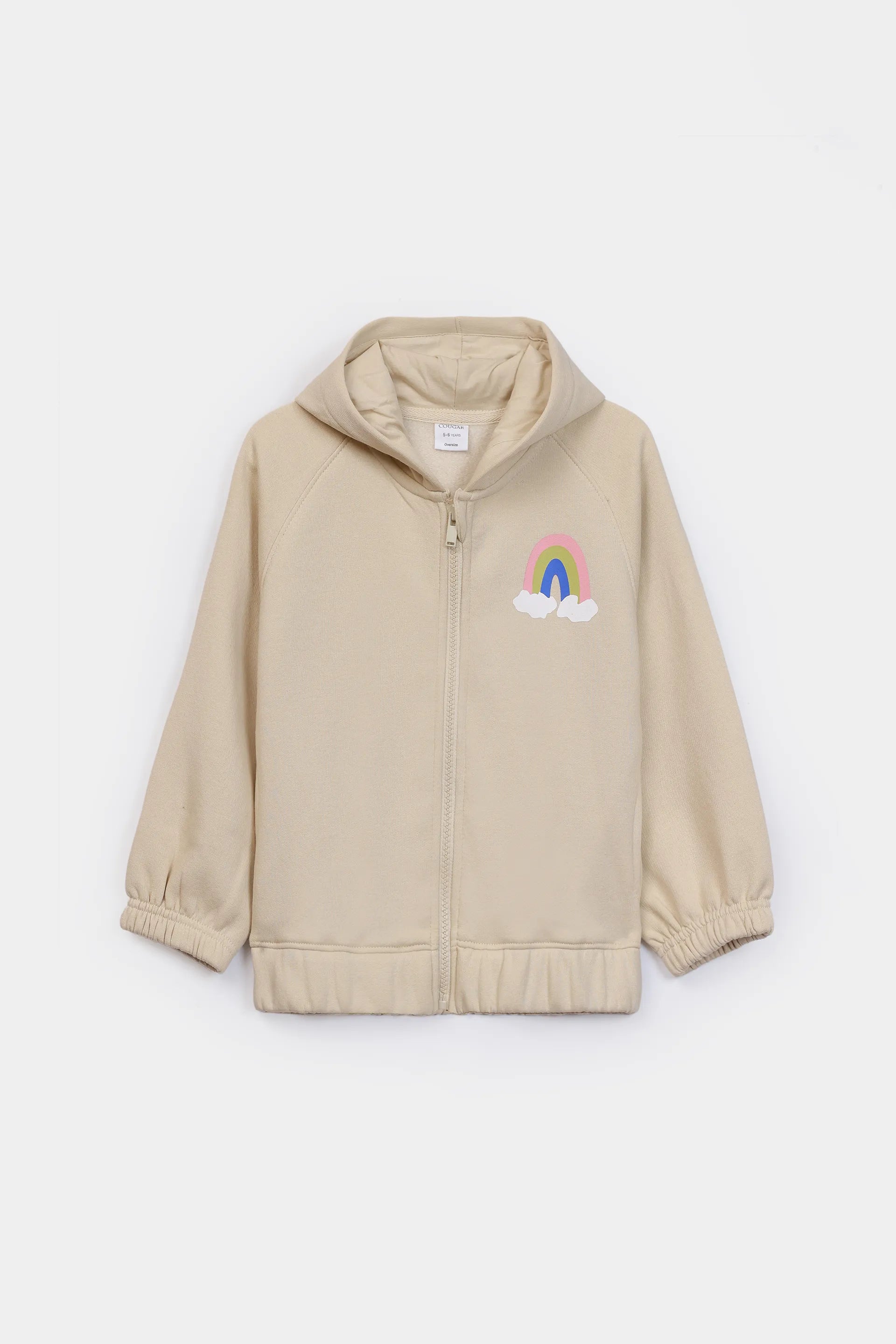 Rainbow Fleece Zip-Up Hoodie - Cougar Clothing