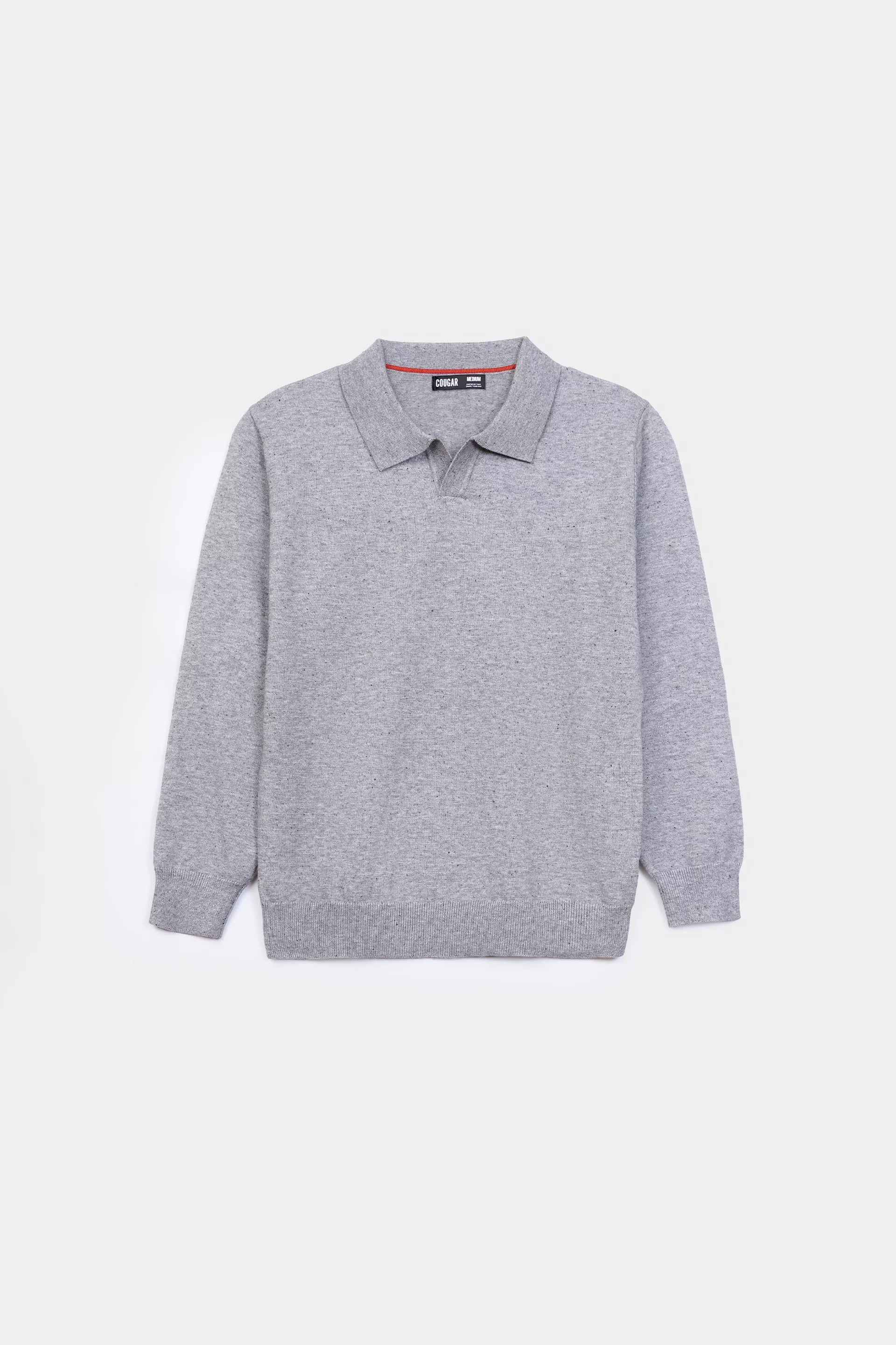 Textured Polo Sweater - Cougar Clothing