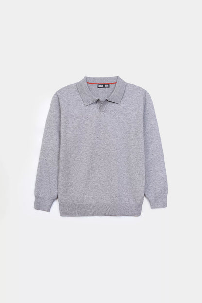Textured Polo Sweater - Cougar Clothing