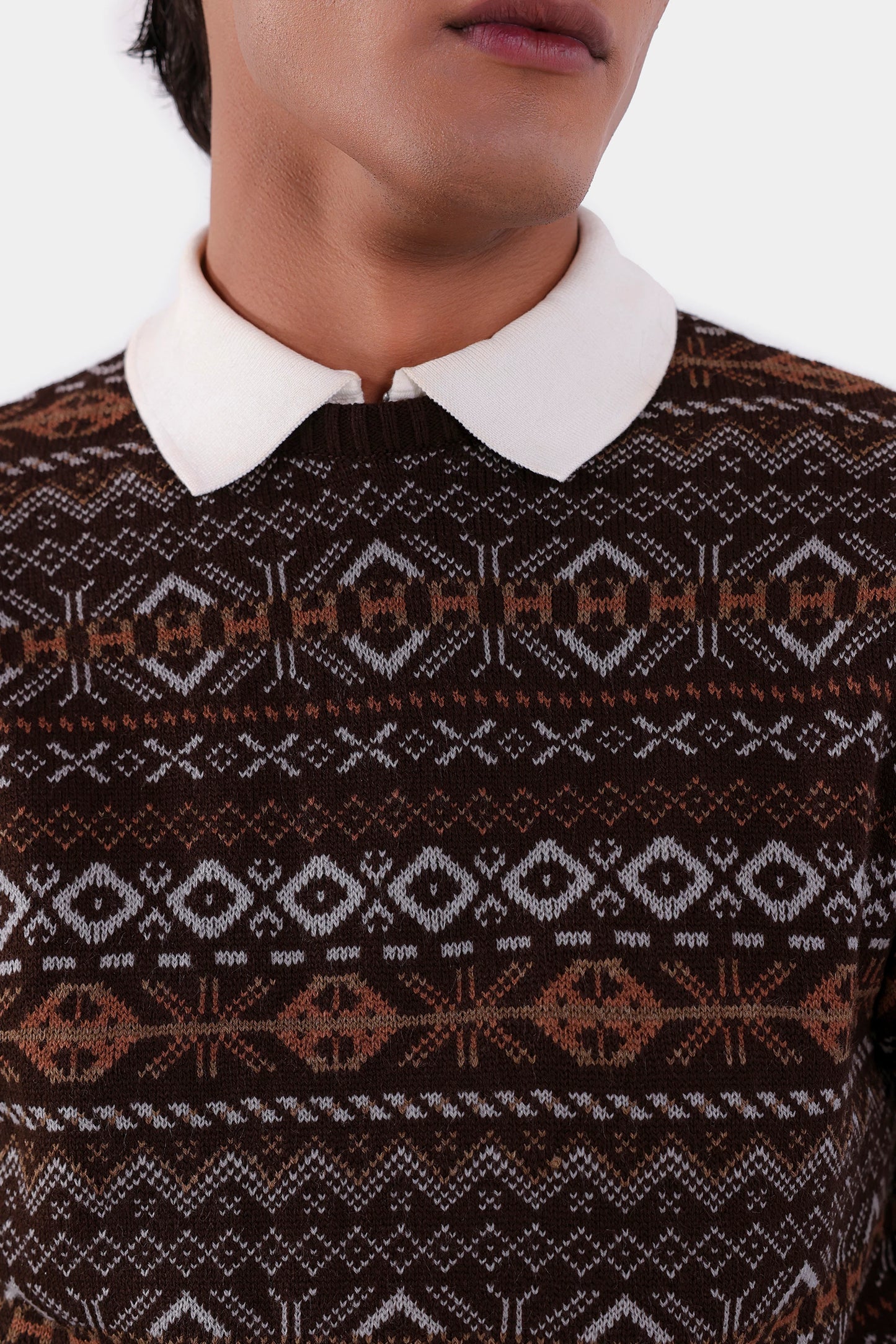 Jacquard Knit Sweater - Cougar Clothing