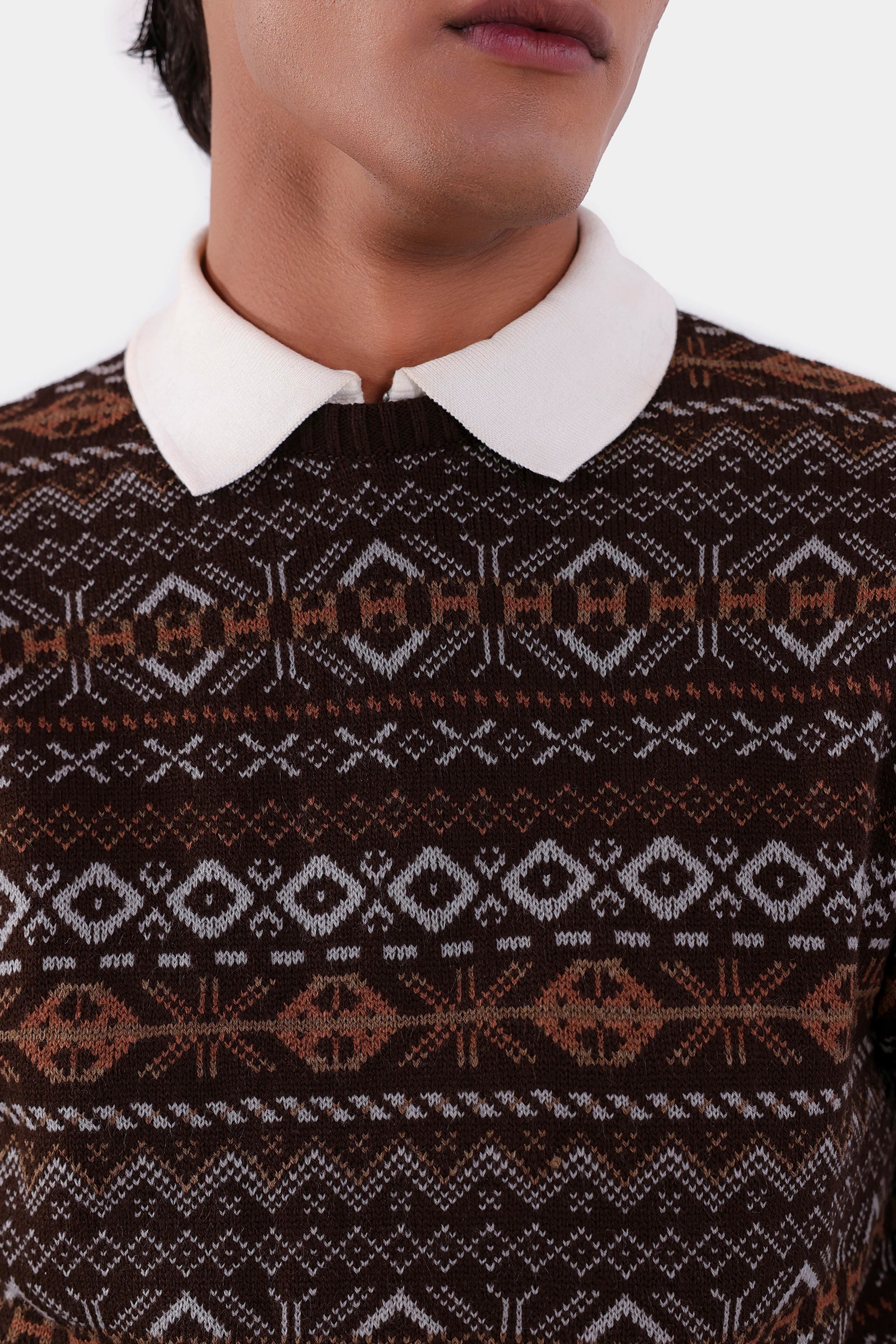 Jacquard Knit Sweater - Cougar Clothing