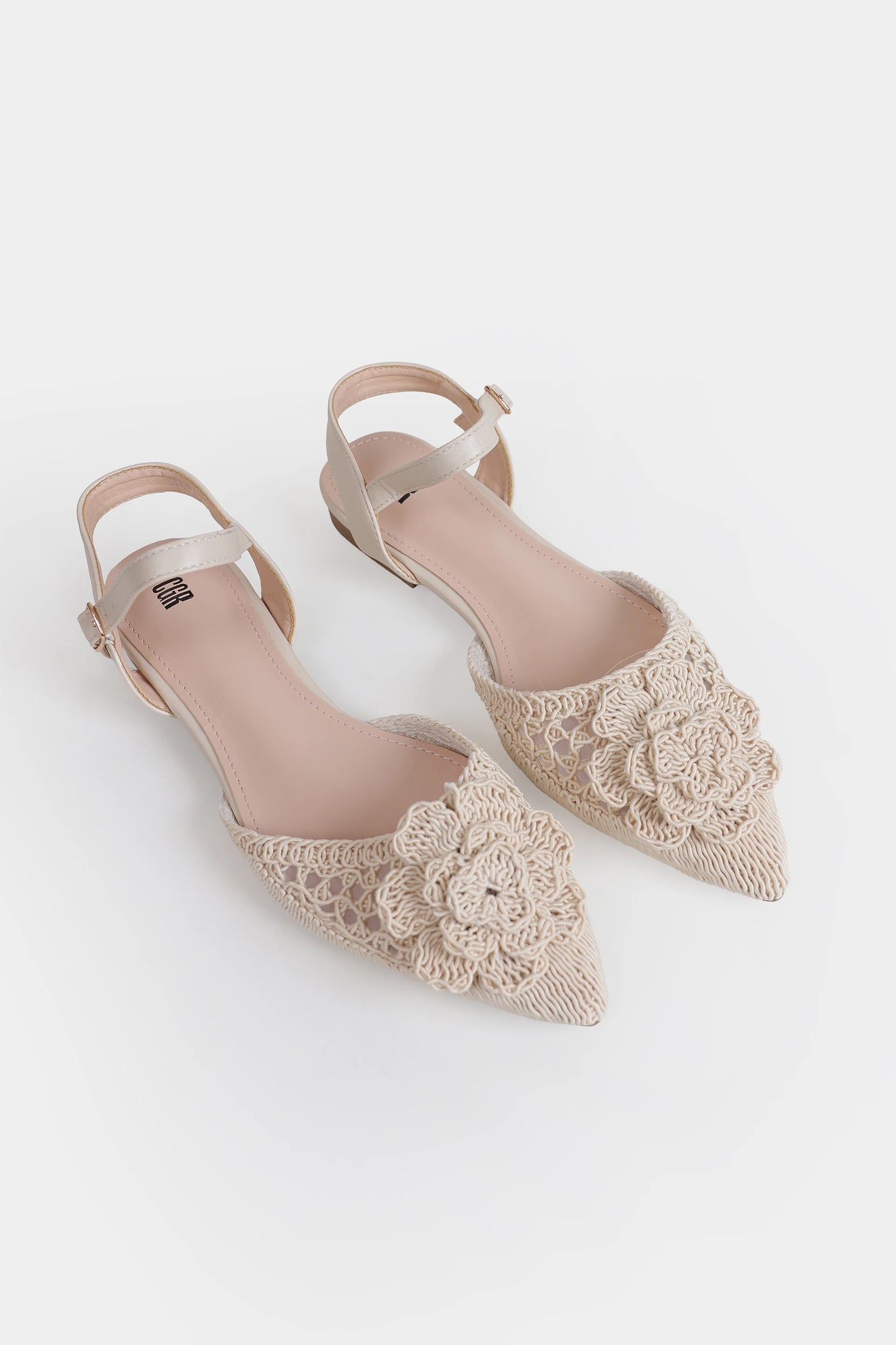 Embroidered Slingback Sandals - Cougar Clothing