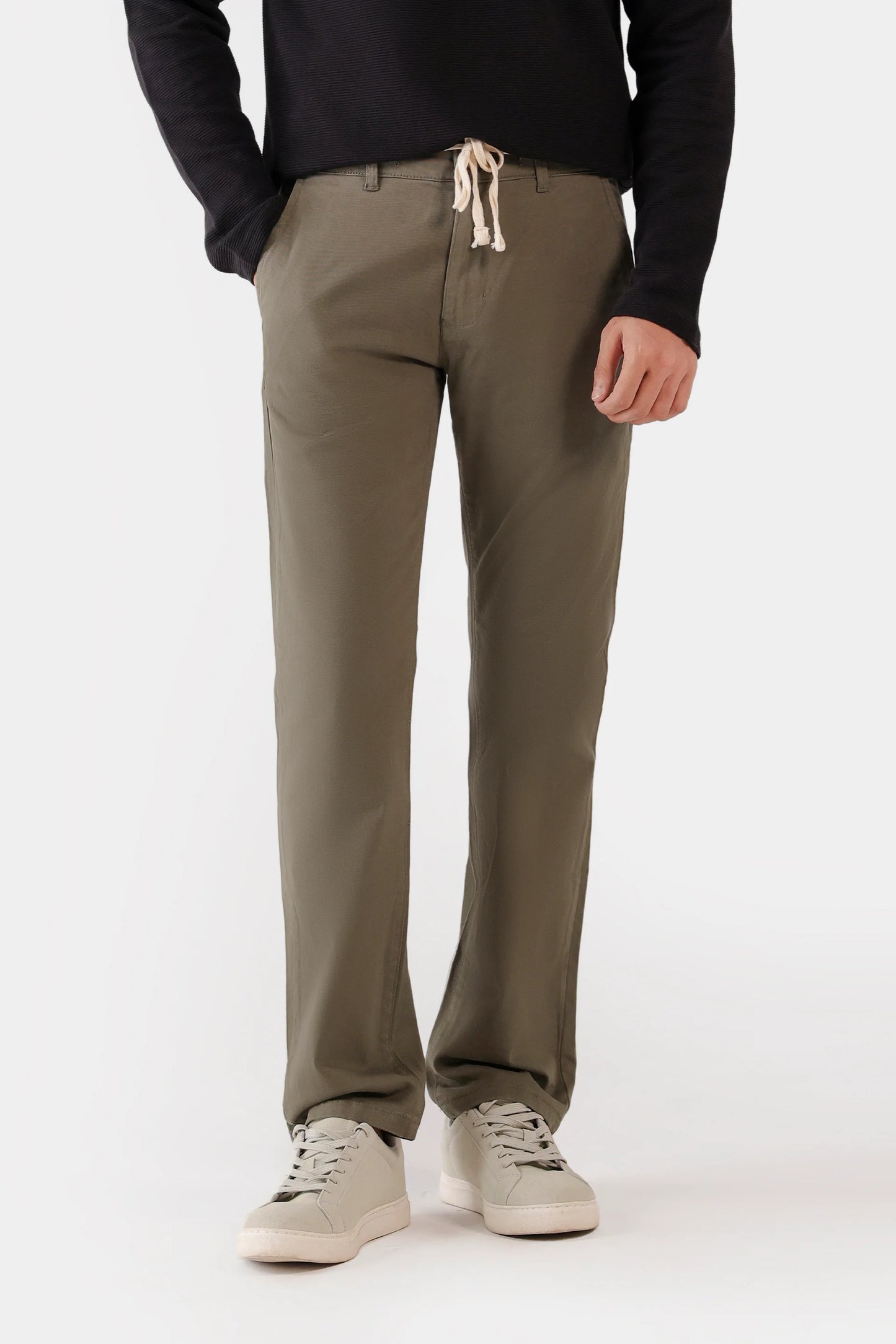 Drawcord Chino Pants - Cougar Clothing