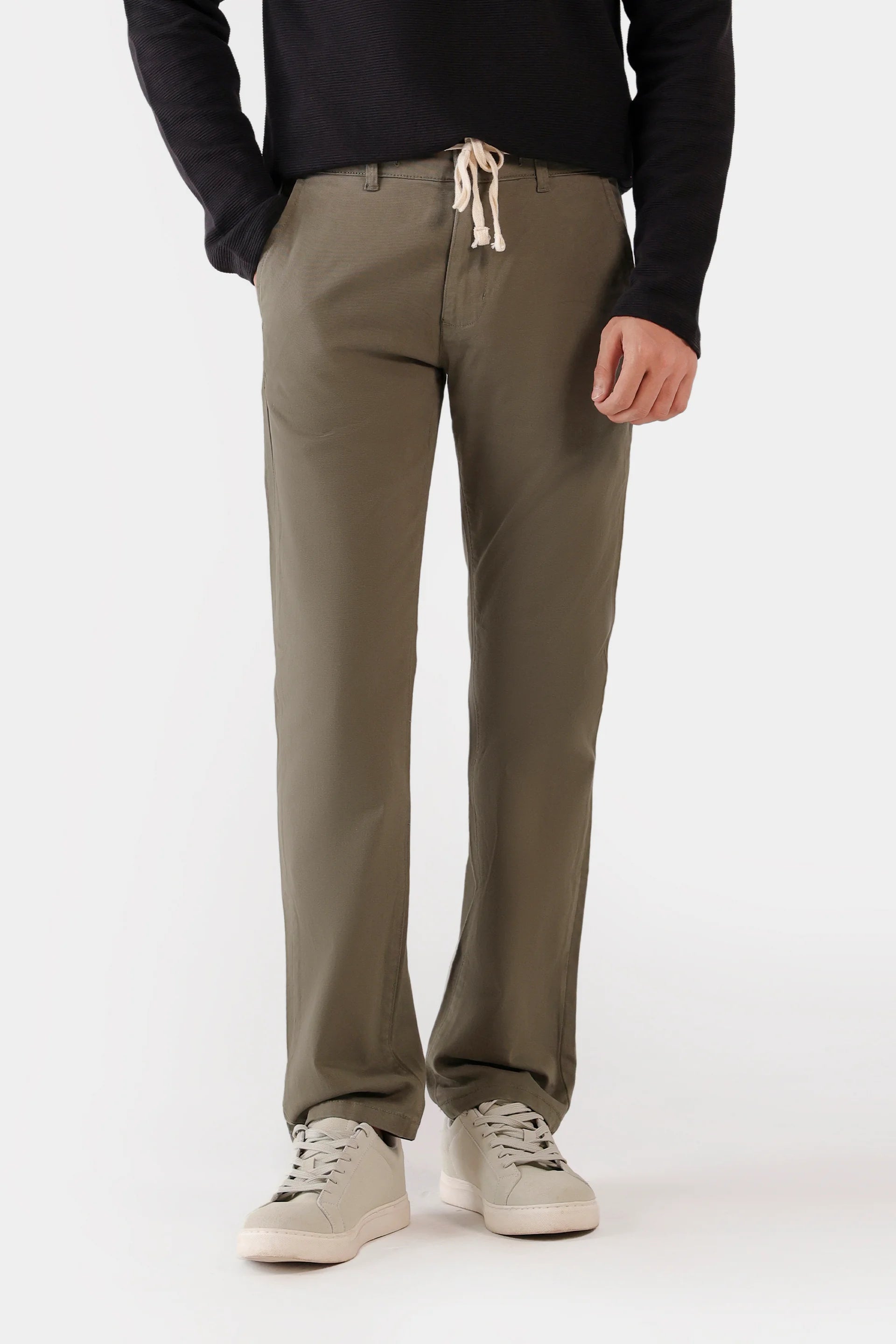 Drawcord Chino Pants - Cougar Clothing